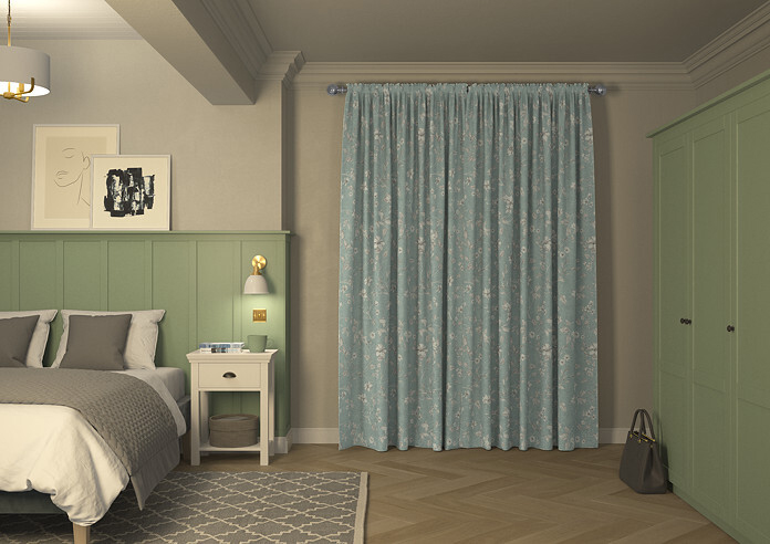 Etched Vine, Eau de Nil - Made to Measure Curtains - Image 7